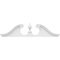 Ekena Millwork Rams Head Architectural Grade PVC Pediment (Urn Ships Unattached in Box), 50"W x 12-1/2"H x 2-3/4"P PEDPS050X125RHP00 - alternate 4